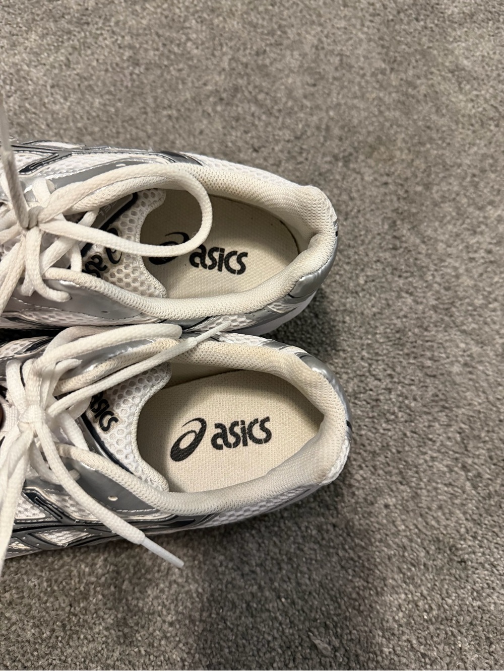 Size 10 - ASICS Gel 1130 White Pure Silver Black - Picture 5 of 9